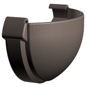 Заглушка желоба Дёке Lux шоколад